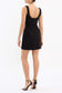 MARGO BOW MINI DRESS - BLACK