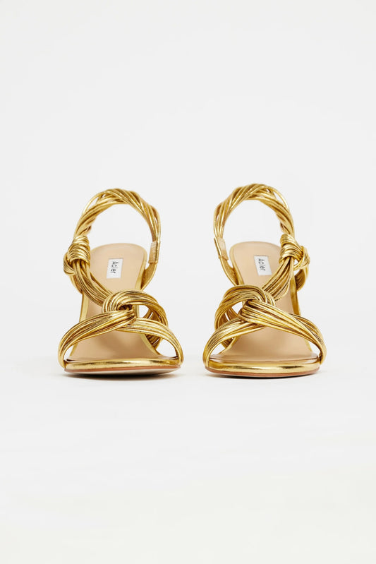 IVERLY KNOT WEDGE - GOLD