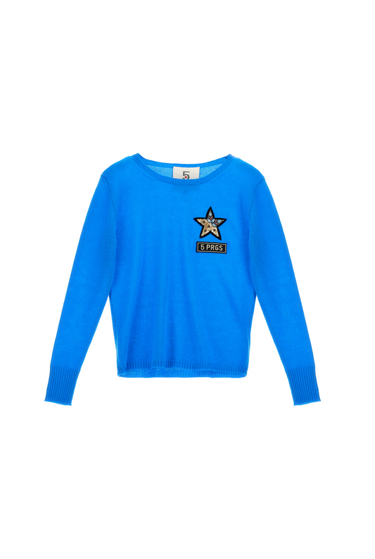 EMBELLISHED SWEATER - TURQUOISE