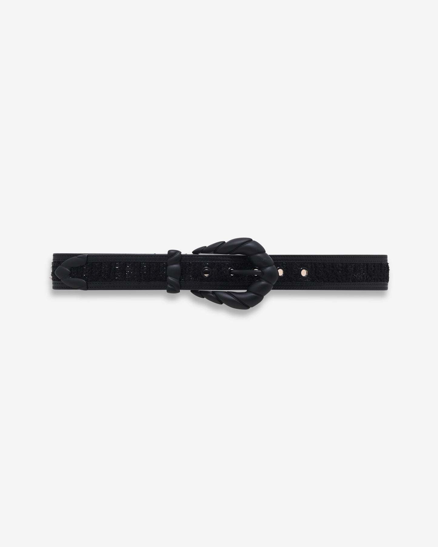 EMBELLA MEDIUM BELT - BLACK GLITTER