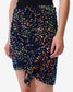 DASIA SHORT SEQUINED SKIRT - BLUE MULTICO