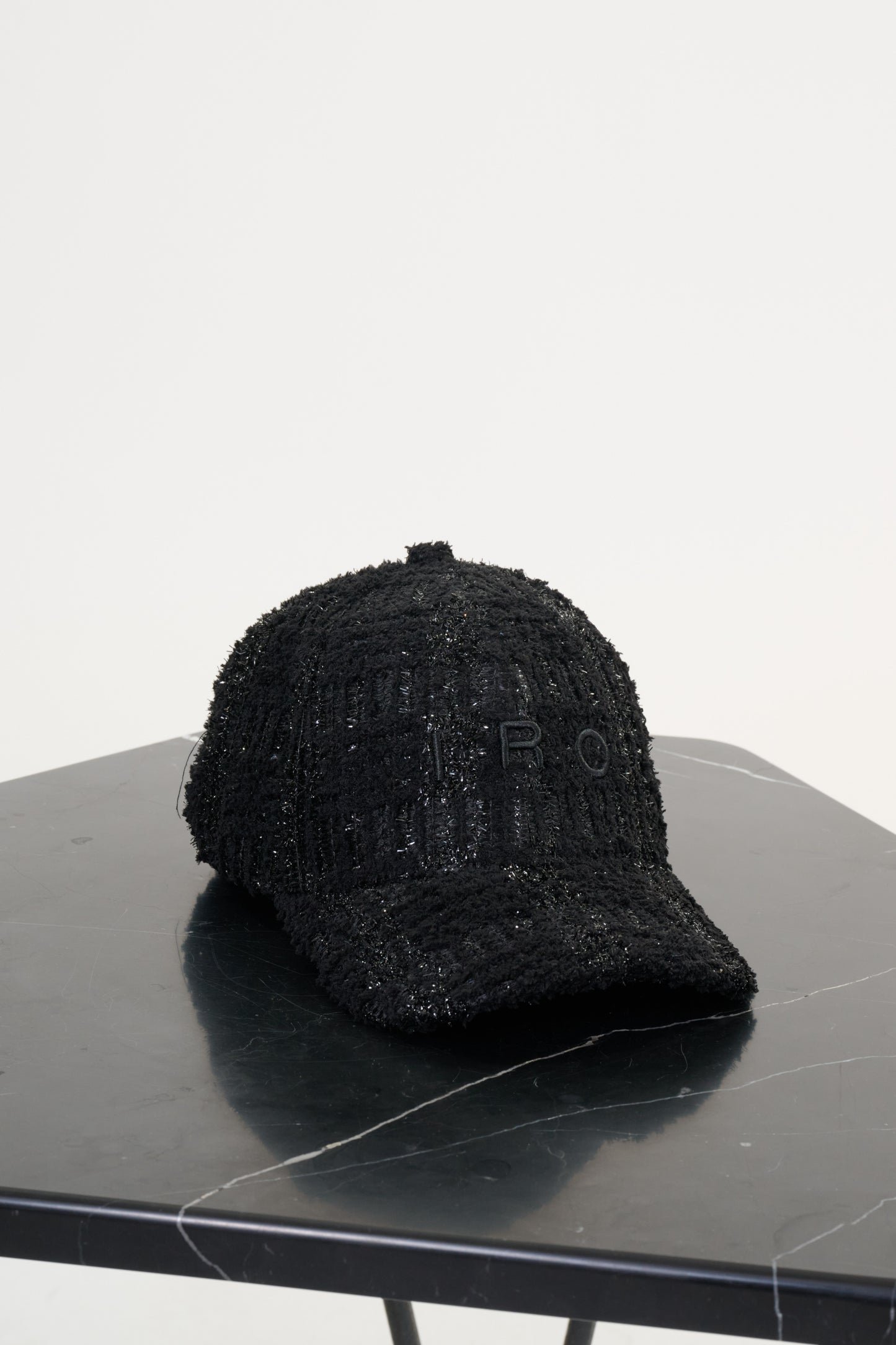 GREB TWEED CAP - BLACK GLITTER