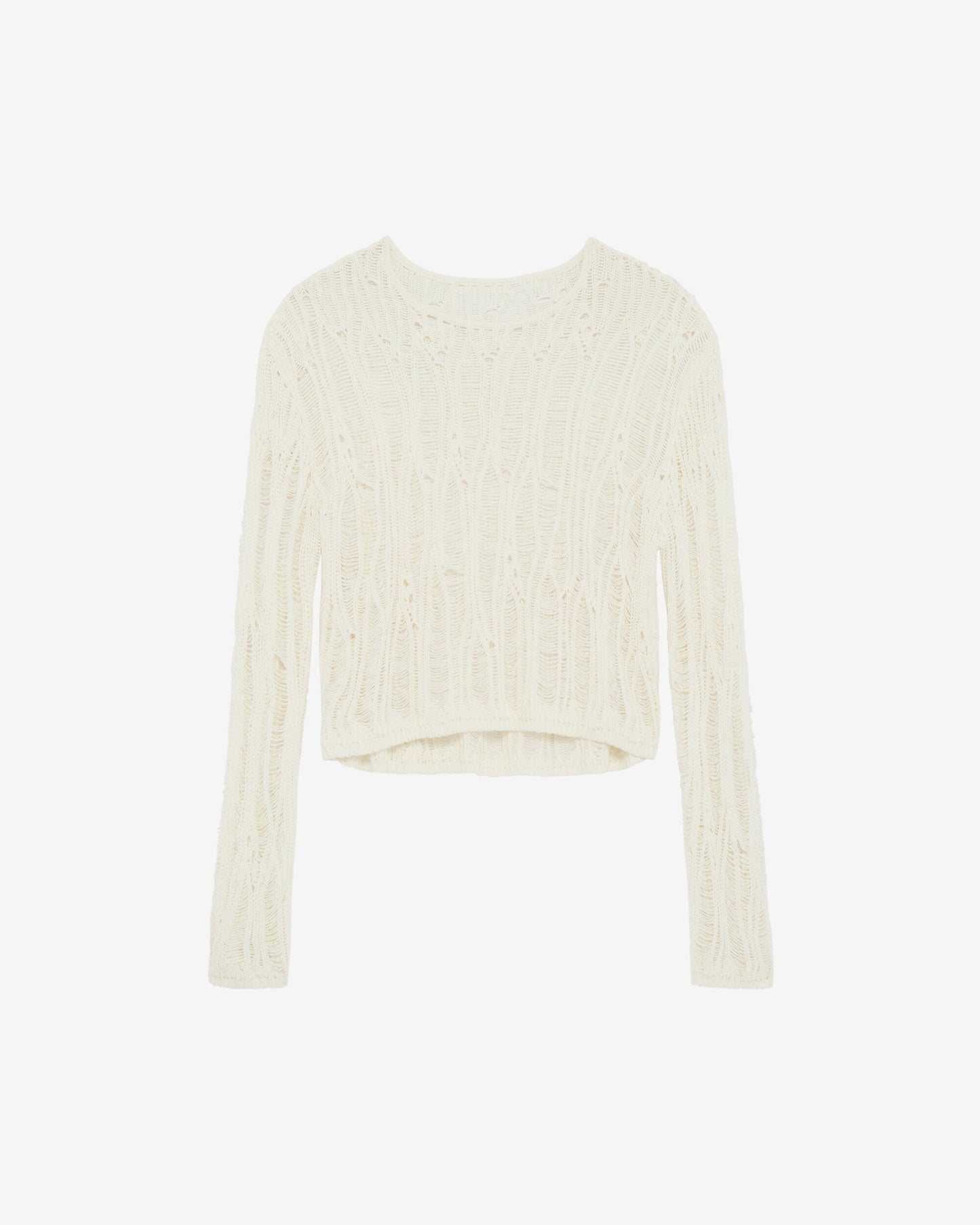 *PREORDER* LIYA CROCHET SWEATER - WHITE