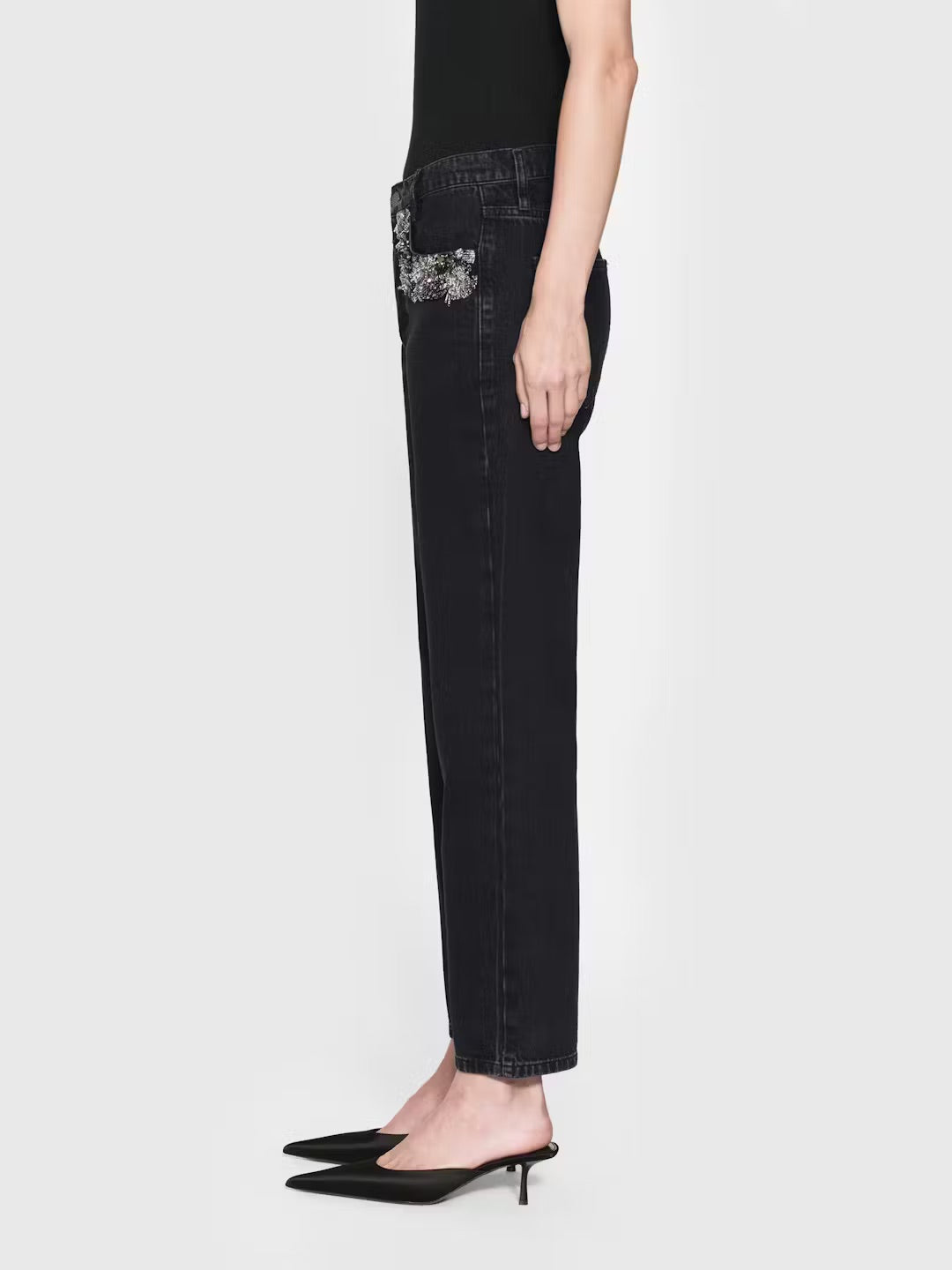 THE BEADED STRAIGHT JEAN - PORTIA