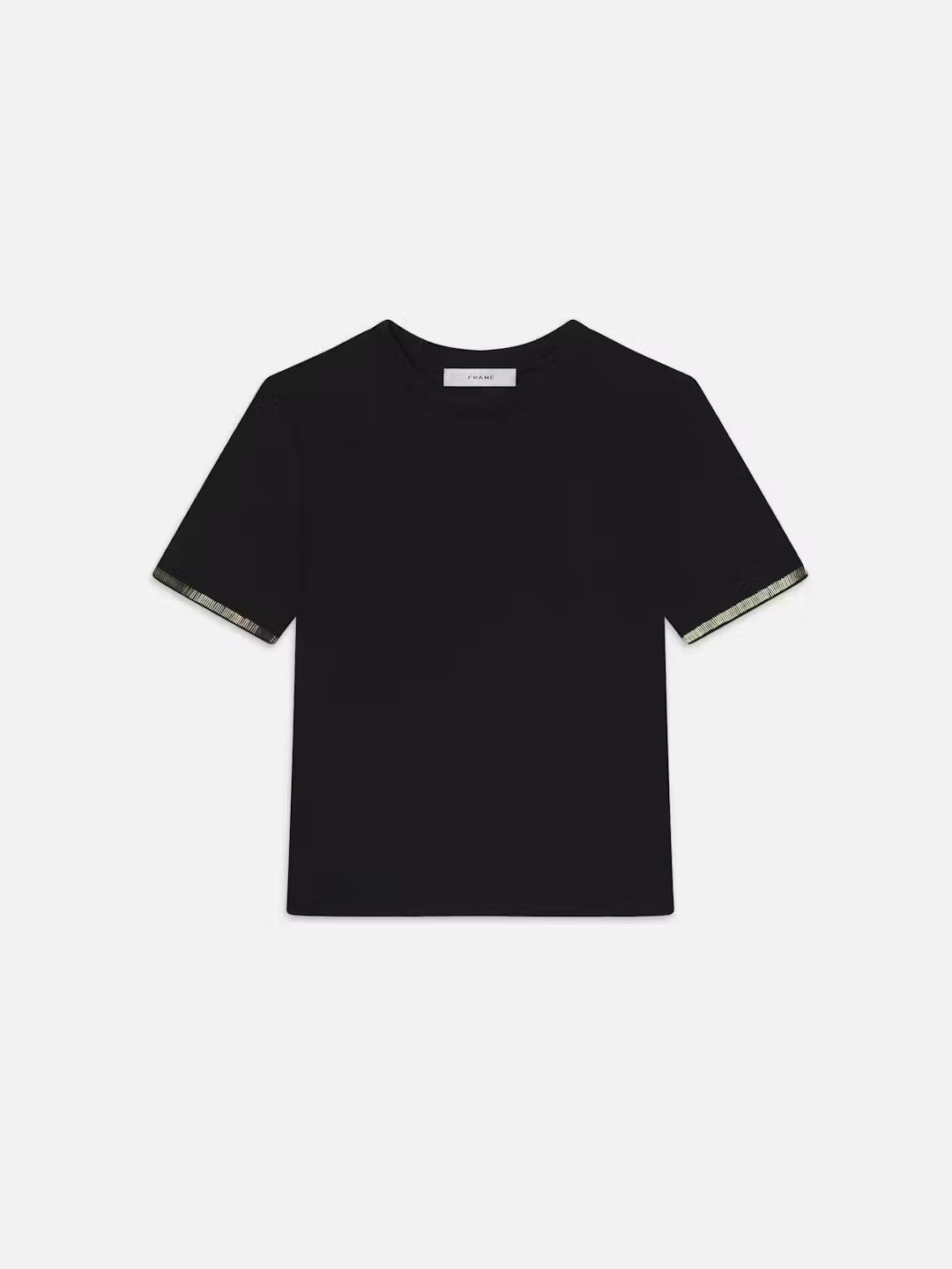 BEADED TEE - BLACK