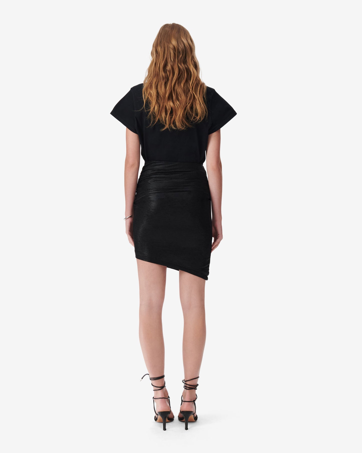 OPHINE SKIRT - BLACK LUREX