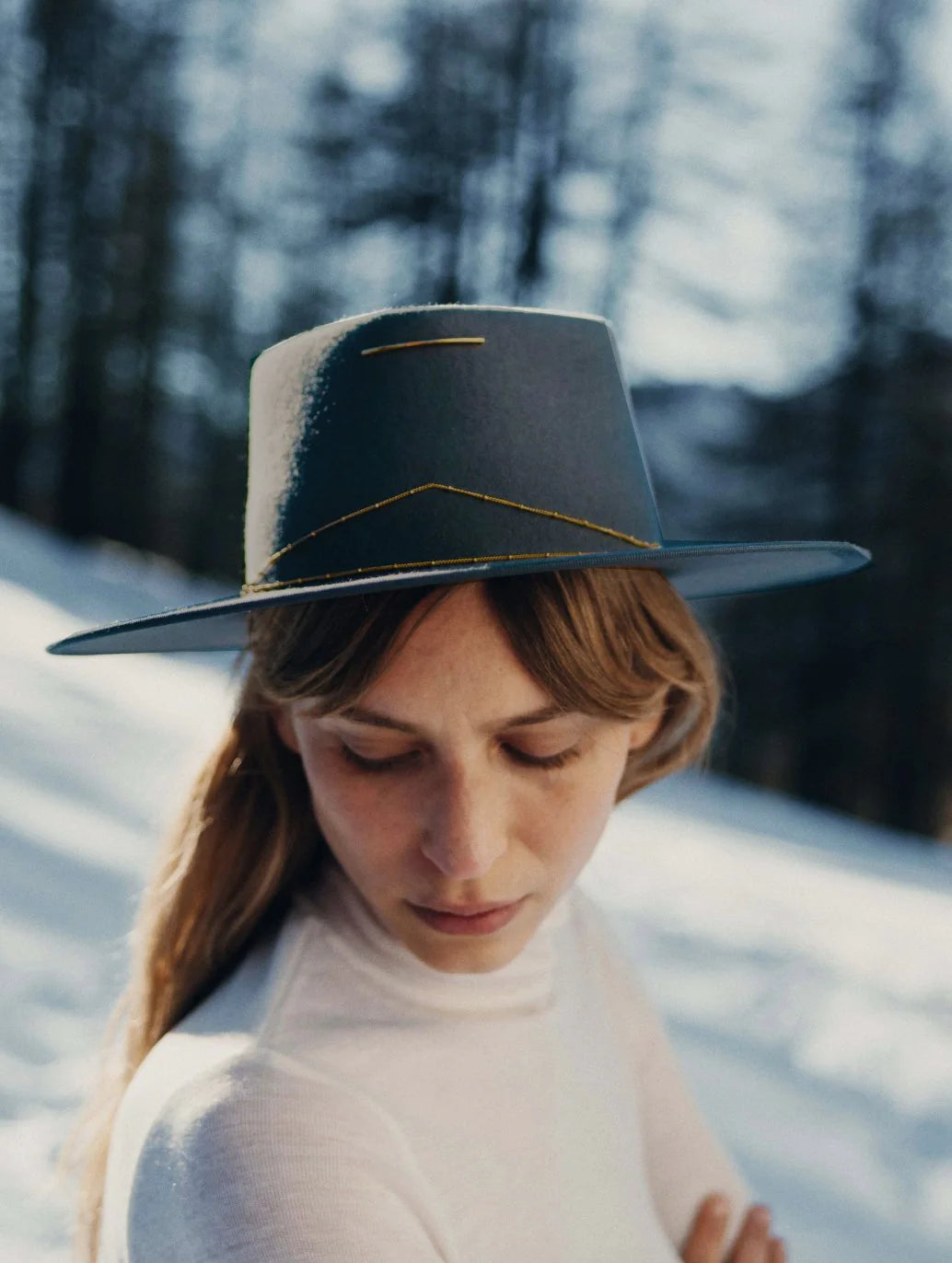 ANNA HAT - BLUE JEANS