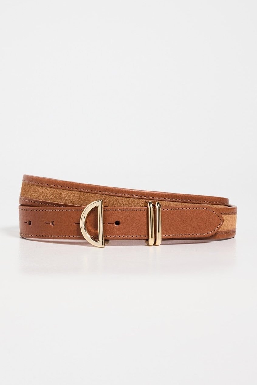 THE CRESCENT BELT - CAMEL MULTI