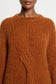 MEANDER CABLE KNIT JUMPER - RUST