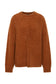 MEANDER CABLE KNIT JUMPER - RUST