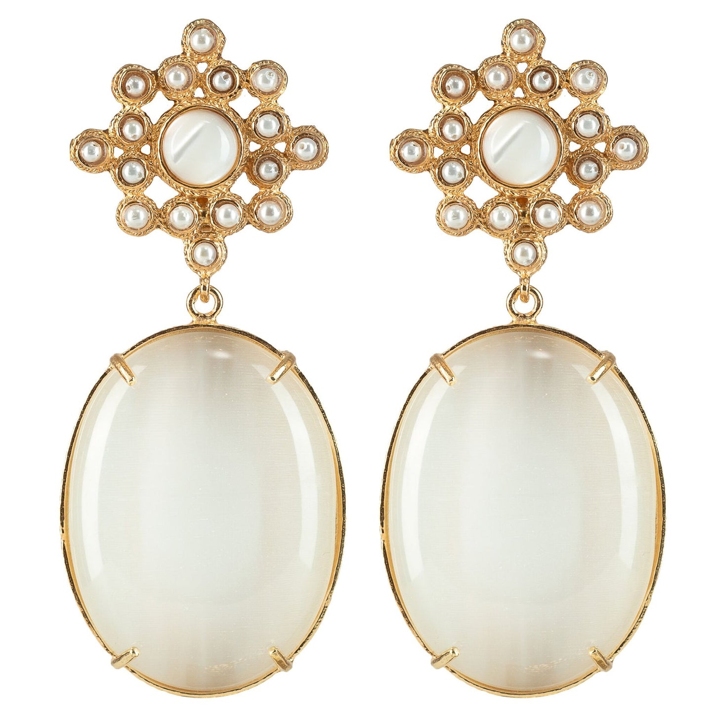 BLANCA EARRINGS - WHITE